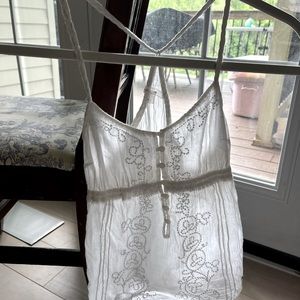 Abercrombie cropped sheer top